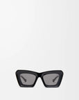 Black Beveled Cateye sunglasses