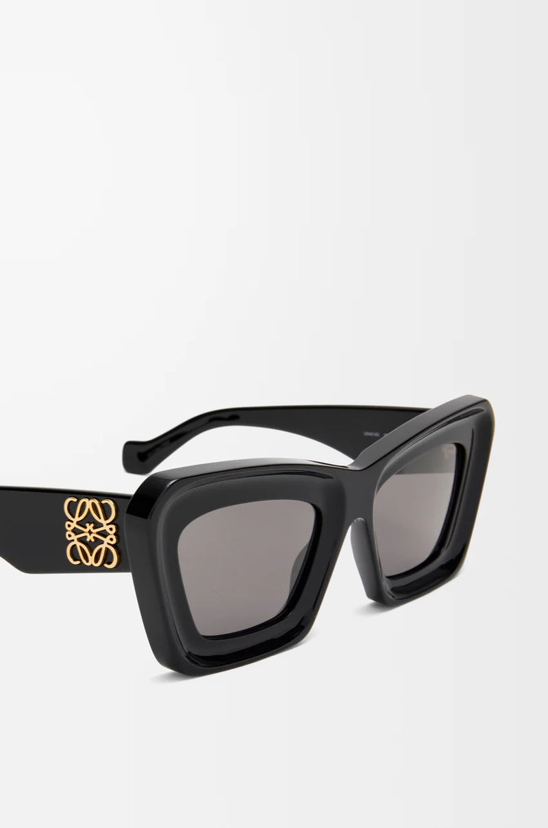 Black Beveled Cateye sunglasses