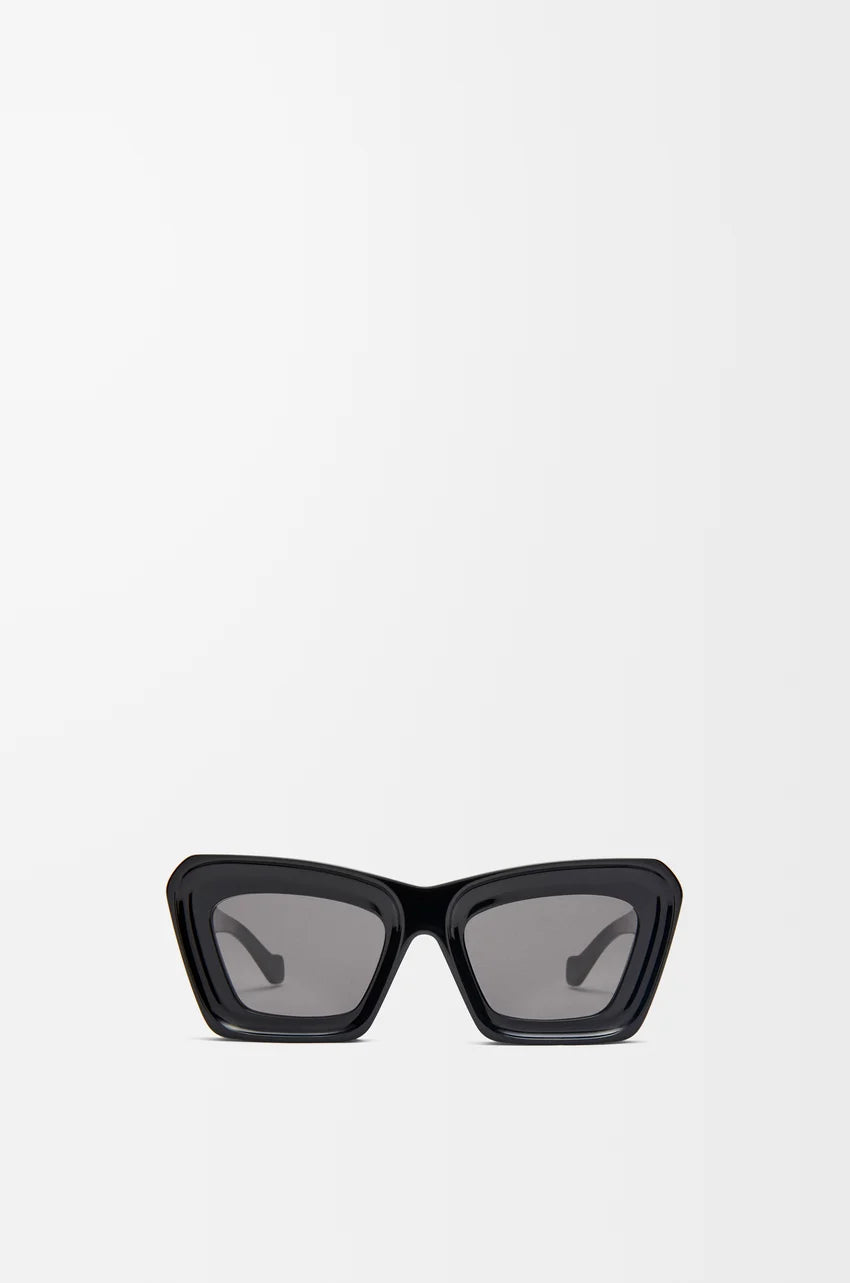 Black Beveled Cateye sunglasses