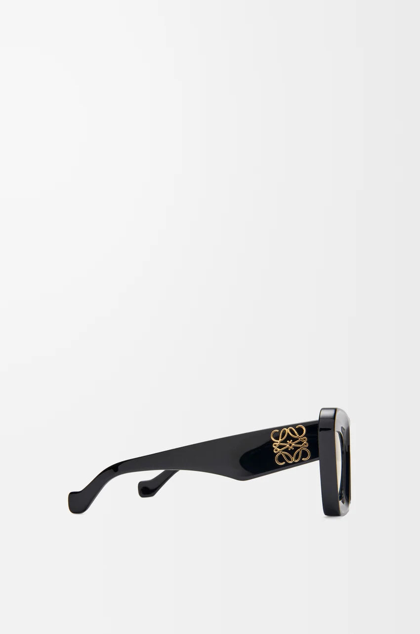 Black Beveled Cateye sunglasses