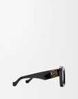 Black Beveled Cateye sunglasses